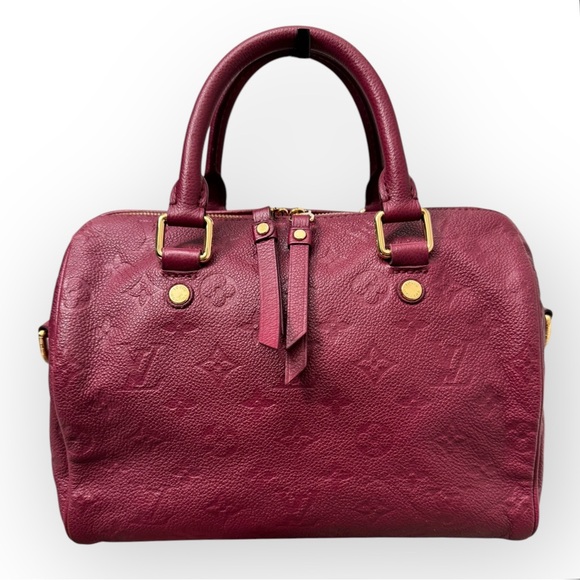 (SOLD) LOUIS VUITTON Empreinte Speedy Bandouliere 25 Two-Way Bag w/COA, Aurore - Picture 2 of 16